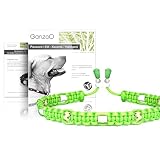 Ganzoo EM Keramik Hunde-Halsband/Paracord 550 Halsband mit Zier-Perlen und EM...