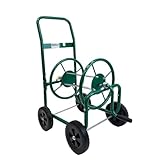 Schlauchwagen Basic 4 Räder 95,5 x 58 cm Stahl, für 50 m Gartenschlauch 3/4'...