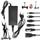 Ladegeräte für Scooter, 42V 2A AC Netzteil Fahrrad Ladegerät mit 6...