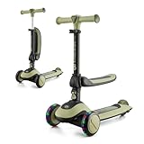 Kinderkraft Halley Scooter 2 in 1, Kinderroller ab 1 Jahr bis zu 50 kg,...