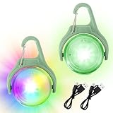NICEWAT 2 Stück LED Blinklicht Schulranzen, USB Aufladbar Sicherheitslicht mit...