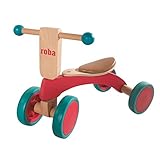 roba Holz Rutscher, Kinderfahrzeug aus Holz, Kleinkind Laufrad/Sitzroller ab 1...