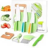 Goodchef Kindermesser 8-teiliges Holzmesser Set,Montessori Messer für...