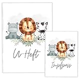 cozy racoon U-Heft- und Impfpasshülle ohne Personalisierung| 3- teiliges Set...