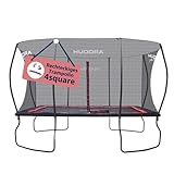 HUDORA Trampolin 4square - 244x366/215x305cm großes, rechteckiges Outdoor...