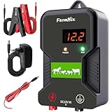 12V Weidezaungerät mit LED Anzeige, 2J Wasserdicht Elektrischer Weidezaun 230V...