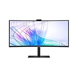 Samsung ViewFinity S65VC Curved Monitor 34 Zoll, Mit Lautsprechern und Webcam,...