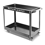 STAHLWERK Werkzeugwagen - Werkstattwagen ST-575, Etagenwagen mit 2 Ladeflächen,...