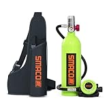SMACO Mini Tauchflasche 1L Kleine Sauerstoffflasche Tauchen Mini Taucherflasche...