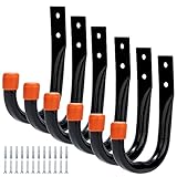 MHHO-WG 6-Pack Heavy Duty Stahl Wand montiert Garage Speicher Utility Haken,...