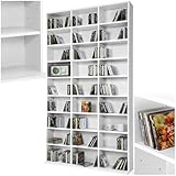 tectake Regal Aufbewahrung, offene Schrank Wand stehend für CDs, DVDs, als...