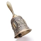 FANXIYA Handglocke, Messing Tischglocke Hand Glocke Weihnachten Handklingel...