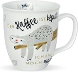 H:)PPY life Tasse mit Motiv Faultier | Kaffeetasse, Porzellan, 40 cl | Tasse mit...