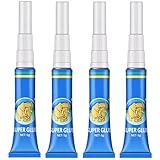 4 Stück Aquarium Kleber, Korallenkleber, Transparent Unterwasserkleber...