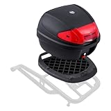 VEVOR Motorrad-Topcase Motorradkoffer 38 L Heckbox aus PP-Material mit...