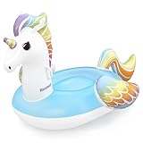 Bestway 41114-18 Aufblasbarer Einhorn-Pool-Schwimmer, mehrfarbig, Medium 61 „X...