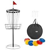 VEVOR GL8003 Discgolf-Korb, Schwarz, 24 Cha