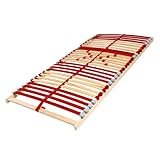 Coemo Lattenrost Ruby 90 x 200 cm 7-Zonen 28 Leisten Kopfteil und Härtegrad...