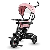HyperMotion Dreirad ab 1 Jahr mit Schubstange - 3-in-1 Kinderfahrzeug für 1-4...