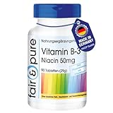Fair & Pure® - Vitamin B3 Tabletten - Niacin 50mg als Nicotinamid - flush-free...