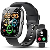 Smartwatch Herren Damen mit Bluetooth Telefonfunktion, 1.91 Zoll Touchscreen...