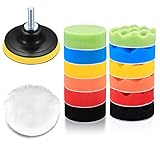 15 Stk Polierschwamm Auto Polierpads Set, Schwämme Pads Polieraufsatz, Auto...