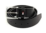 Tommy Hilfiger Herren Gürtel New Denton Belt 4.0 Ledergürtel, Schwarz (Black),...