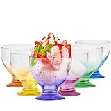 TREND FOR HOME Eisbecher Glas Dessertschalen Glas Bunt | 475 ml | Set von 6 |...