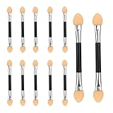 Lidschatten Pinsel, 12 Pcs Sponge Eyeshadow Brush, Schwamm Lidschatten Make...