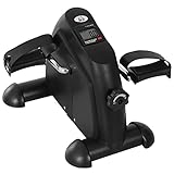 HOMCOM Mini Heimtrainer Pedaltrainer für Arm- & Beintraining Beintrainer mit...