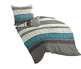 Bierbaum Bettwäsche 6472, Mako-Satin, Designed in Germany, silber 09, 135x200 +...
