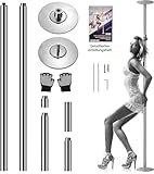 SereneLife Pole Dance Stange Indoor – Höhenverstellbar 204-274 cm, Robuster...