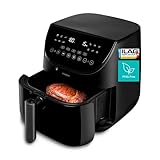 MEDION X20 XL Airfryer Heißluftfritteuse (6,6 Liter, 5 Fleischprogramme mit...
