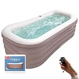 Tubble® Aufblasbare Spa-Badewanne – Faltbare Badewanne für Erwachsene mit...