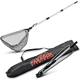 Paradox Fishing gummierter Kescher 2,1m I Teleskop Kescher Angeln I gummiert...