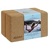 ALPIDEX Yogablock 2er oder 4er Set inkl. E-Book mit 100 Übungen Ökologisch...