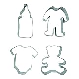 BekkiB - 4er Set Ausstechformen 'Baby' - Ausstecher aus Edelstahl,...