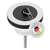 AQUADE Waschbecken/Abfluss Ventil Ablauf 1½“x30mm Ø 70mm Universal...