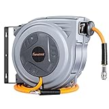 FANZTOOL 10 + 2,5 m Druckluftschlauch Aufroller automatisch 1/4' Anschluss | Mit...