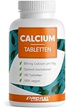 Calcium Tabletten 180x - optimal hochdosiert mit 800 mg Calcium pro Tag - Erhalt...