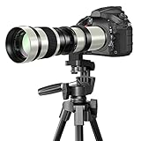 Lightdow 420-800mm f/8.3-16 Teleobjektiv für Canon EF Objektiv, Manuelles...