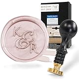 Siegelset gravurART Personalisierter Siegelstempel mit Initialen im Design Elias...