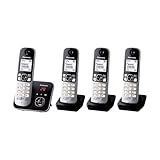 Panasonic KX-TG6824GB DECT Schnurlostelefon mit Anrufbeantworter (Telefon mit 4...