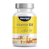 Vitamin D Sonnenvitamin - 400 Tabletten (13 Monate) - Laborgeprüfte 1000 IE...