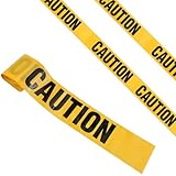 JFMANMSDS Warnband Gelb Schwarz, 7.5 cm x 20m Gefahr Warnung Absperrband,...