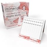 Mineroll Styptic Stick Rasierzubehör (4 Packungen, 80 Stück) stoppt Blutungen...