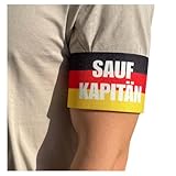 Generisch Saufkapitän Armbinde 360×80 mm | Bier Kapitän - Deutschland Party &...