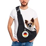 Hundetragetasche bis 10kg, verstellbare Tragetasche , Hundetasche für kleine...