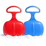 2X Porrutscher - Schlitten Bob in blau & rot - für Kinder zum Porutschen &...