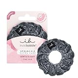 invisibobble Haargummi Extra Care Grau Scrunchie Soft as Silk, Haargummis...